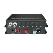 Multifunction Fiber Media Converter 2CH Video+10/100Mbps Ethernet +Data S/M 20Km