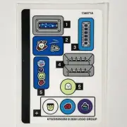 LEGO STICKER SHEET 70428 Hidden Side Jack's Beach Buggy Decals Stickers