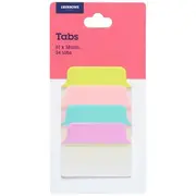 J.Burrows Tabs 51x38mm Pastel Assorted 4 Pack