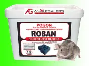 MUCH SAFER FOR CATS DOGS - 8KG MOUSE BAIT ROBAN BLOCKS -TRAP RAT POISON RODENT