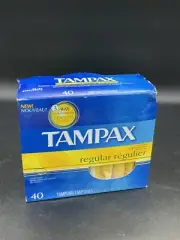 Tampax Tampons Regular 40 CT New Unopened