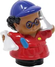 Fisher-Price Replacement Part for Collectible Little People Zoom Around Racing Ramps Garage Playset L1343 - Replacement Auto Mechanic Attendant Michael with Pretend Oil Can and Rag