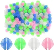 Bike Spoke Beads Glow in The Dark That Make Noise- Plastic Round Multicolor