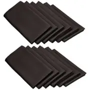 Linen Tablecloth 20" Inch Polyester Napkins (1-Dozen) Black New