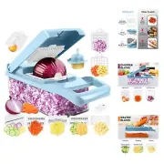 Pro, Multifunctional 13 in 1 Food Chopper, Kitchen Vegetable Slicer Dicer Cut...