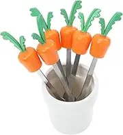 HOLIDYOYO 1 Set Fruit Forks Portable Dessert Picks for Home Parties Weddings and Banquets Reusable Fruit Sticks for Easy Serving and Appetizing Presentation