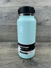 Hydro Flask Wide Mouth 32 oz. Double Wall Stainless Steel Water Bottle Ice Blue