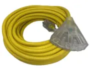 (06-PT661250T) Outdoor Triple Tap Extension Cord with Indicator Light 50' 12/...
