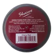 Cherry Red Shoe Polish Cream Restore Colour to Leather SHOES / BOOTS / BAGS