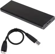 AsrMyjcx SSD External Box A USB3.0 Hard Box 6 + 12 Pins for 2010 Air A1370 A1369, Black