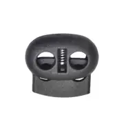 22.5mm Cord Stopper Toggle Black Colour Drawstring Cord Stop Practical