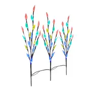 3pcs Outdoor Garden Lawn 60 LED Solar Power Branch Tree Leaf Flower Light set