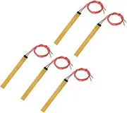 sourcing map Heater Film Heating Plate, 12V 12W Polyimide Heat Pad, Adhesive PI Heater Elements Film 93mmx10mm Heater Strip for Constant Temperature, Pack of 5