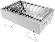 Barbecue Grill Barbecue Grill with Strip Grill, Fashion Novel Barbecue Shelf, Barbecue Stove for Outdoor Cooking Camping Beach Traveling Barbecue Stove