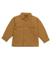 [Molo] Molo Henley cotton shirt jacket Y 12 brown
