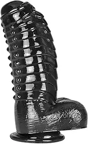 Taoheo Realistic Dildo Dildo with Suction Cup 11.8''X3.94'' Black