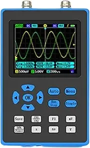 Digital Portable USB Oscilloscope Support Signal Generator XYmode Dual Channel for Microcontroller Power Supply Debug/Car Repair