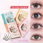 Glue Free False Eyelashes Eyelash Extension NO Glue Lashes Cat Eye Lashes