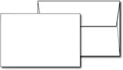 4" x 6" White Cardstock - Blank Stock for Invitations, Index or Note Cards - Heavy 80lb Cover Inkjet/Laser Printer Compatible - 100 Cards with Envelopes