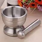 MiNi Garlic Grinder Double-deck Spice Grinder 2024 Garlic Press Mills