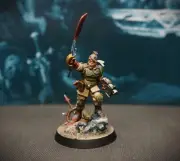Minka Lesk painted Warhammer 40k Cadian Shock Troops Astra Militarum Officer
