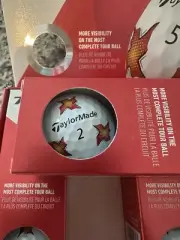 Original Flash Taylormade TP5 Pix Sleeve 3 Golf Balls Fire Check
