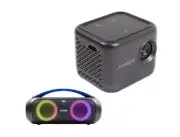 Kings Portable Rechargeable Mini Projector + Bluetooth Boombox 2x 20W Bass Boost