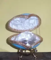 Deluxe Crystal Museum Replica Cullinan Royal Gem Egg Trinket Box King Queen UK X