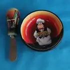 Ristorante Del Vino Dip Bowl Ramekin and Knife Spreader Set of 2 Waiter Wine