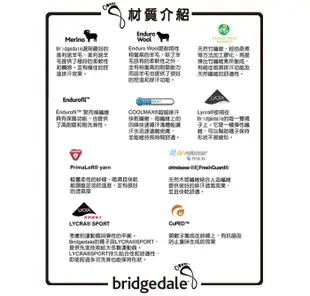 綠野山房》Bridgedale 兩色 Cool RUN Speed Trail 男款 雙圈避震運動襪 612182