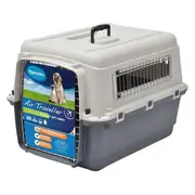 Wag Time Air Traveller Pet Carrier White Grey Medium