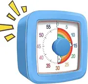 Lesunbak Visual Timer for Kids | Countdown Timer Clock for Kids and Adults,Silent Mechanical Time Management Device for Classroom Teaching Offices Reading Exam Studying Home Meeting