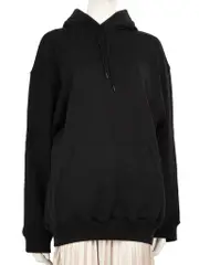 Black Logo Oversized Hoodie