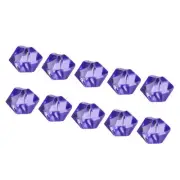 894Pcs 14x11mm Fake Ice Cube Acrylic Crystal Rock Fake Diamond Dark Purple