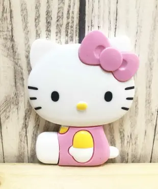 【震撼精品百貨】Hello Kitty 凱蒂貓~日本SANRIO三麗鷗 Kitty 隨身鏡子-側坐粉*42317