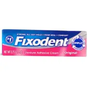 5 Pack Fixodent Complete Denture Adhesive Cream, Original, 0.75 oz