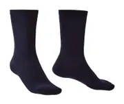 Bridgedale Thermal Liner Base Layer Unisex Crew Socks - Navy - M