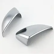 for Audi A3 S3 8v 2013-2019 Matte Chrome Silver Car Mirror Cover Rearview Mirror Cover Protection Cap Car Styling External Parts (Color : A)