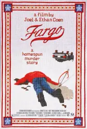 1996 Promo Poster Print "Fargo" Classic Film Dark Comedy 90s Retro Wall Decor