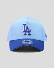 [New Era] New Era Men's Los Angeles Dodgers 9Forty A-Frame Snapback Cap in Blue One Size Blue