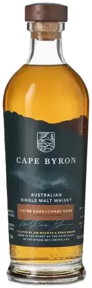 Cape Byron Peated Chardonnay Cask Single Malt Whisky 700ml