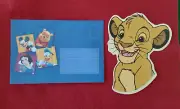 RARE Disney SIMBA die-cut greeting card w/ envelope from France
