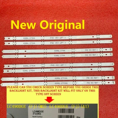 LED Backlight For LG 6916L-2705A 2706A 2707A 2708A LC490DGE FJ M2 LC490DUE FJ A1