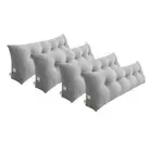 4X 150cm Silver Triangular Wedge Bed Pillow Headboard Backrest Bedside Tatami Cu