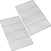 BBQ Grill Mesh Metal Stainless Steel Barbecue Grill Grates Replacement - Barbecue Grilling Grid Wire Mesh,Multifunction Cooking Net for Outdoor Grill 2 Pack (23 1/4''*15 3/4'') KEESHA, Sliver