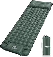 JATEKA Self-Inflating Sleeping Mat, Inflatable Sleeping Mat, Ultralight for Camping, Camping Sleeping Mat with Cushion & Foot Pump, Compact Lightweight Air Mattress for Camping, Backpacking, Hiking,
