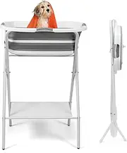 FOLTUSYMY Dog Bath Tub, 2 in 1 Dog Washing Station for Bathing Shower and Grooming, Foldable Portable Dog Washing Station for Small Size Dogs, Cats and Other Pet, Indoor and Outdoor