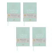 4x Spirax Platinum Inspo A5 100gsm Paper Hardcover Journal 192 Page Wellness