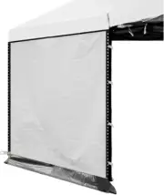Canopy Sidewalls for 10X10 Tent with Hook and Side Zippers Only 1 Piece, White a