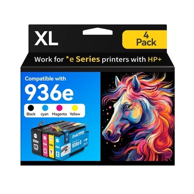 936XL Ink Cartridges Combo Pack for HP Black and Color OfficeJet Pro 9125e 91...